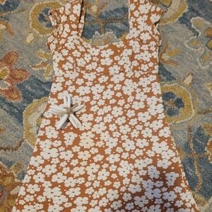 Altr'd State Floral Sundress with White Flower Print.